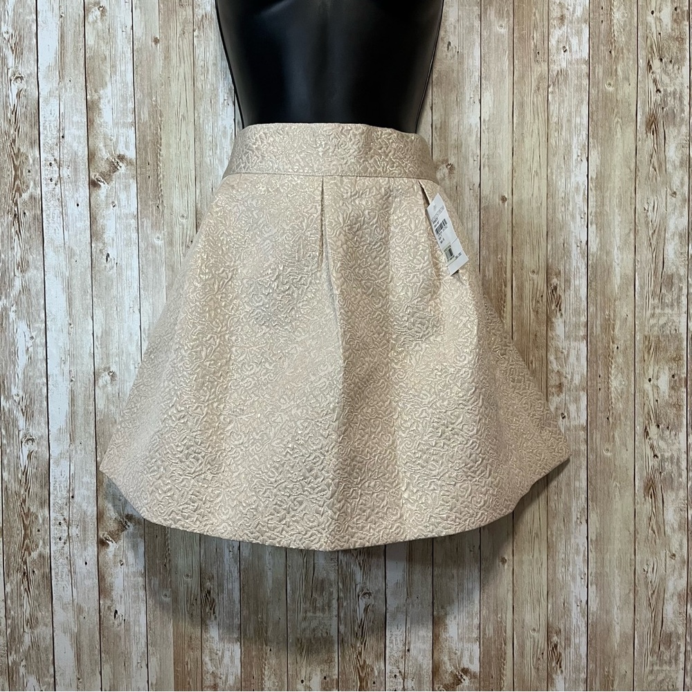 Elegant Cream Shimmer Skirt Size 7